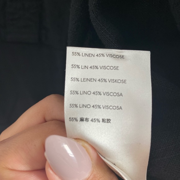 Free People Jayde Linen Bomber Jacket Black Small - Picture 11 of 12